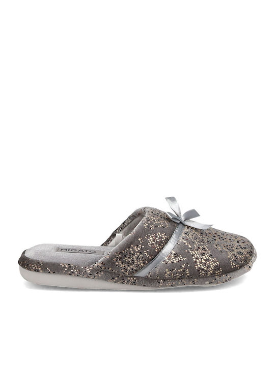 Grey Women's Winter Slippers