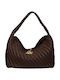 Braune Damen-Schultertasche