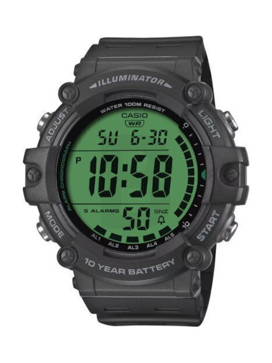 Casio Men's Battery-Powered Watch with Grey Rub...