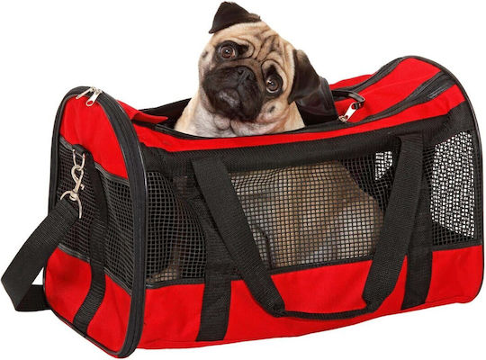 Flamingo Hundetragetasche für Hunde/Katzen bis 7 kg, Rot, L 40 × B 26 × H 26 cm