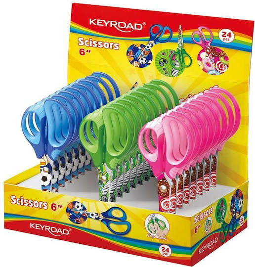 Keyroad Soft Παιδικό Ψαλίδι 15.24εκ. με Μεταλλική Λεπίδα 1τμχ
