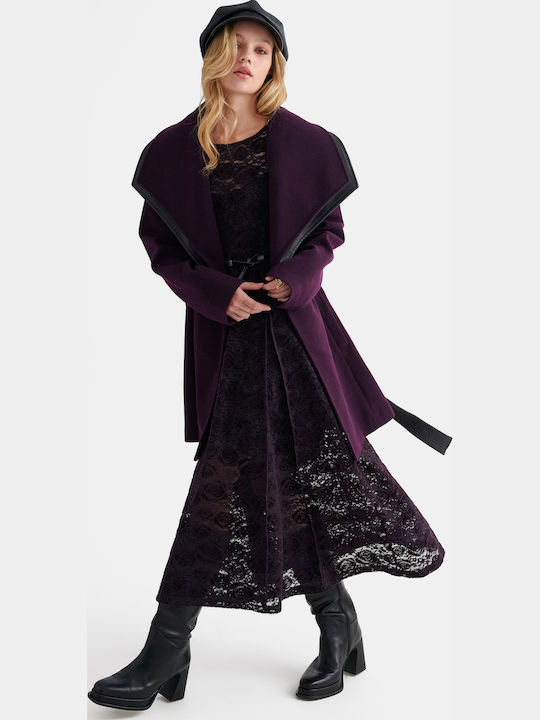 attrattivo Semipalton Dama Din Piele Violet
