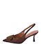 Celestino Обувки на ток Slingback Сует Още Кафяв