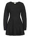 Mini Knitted Black Dress