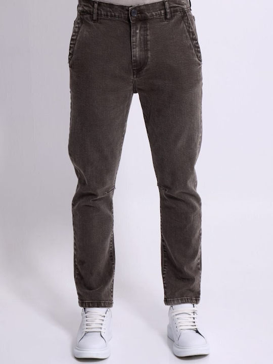 Herren Stretch Jeans Regular Fit Braun
