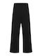Women's Black Fabric Trousers