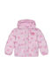 Kinder Casual-Kurzjacke mit Futter & Kapuze Rosa