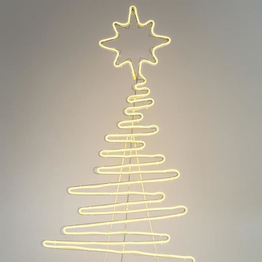 Illuminated Christmas Decorative Plastic Tree with Light Tube 108 cm for Outdoor Use Electric Power TREE