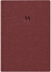Ekdoseis Planogramma Daily Diary 2027 Red 14x21 cm