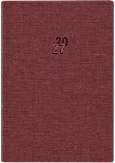 Ekdoseis Planogramma Daily Diary 2027 Red 14x21 cm