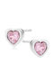 Lysea Women's Earrings Velia Heart 925 Silver Silver-Coloured
