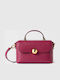 Moonlight Top Handle Дамска Кожена Чанта с Капак Rododendron