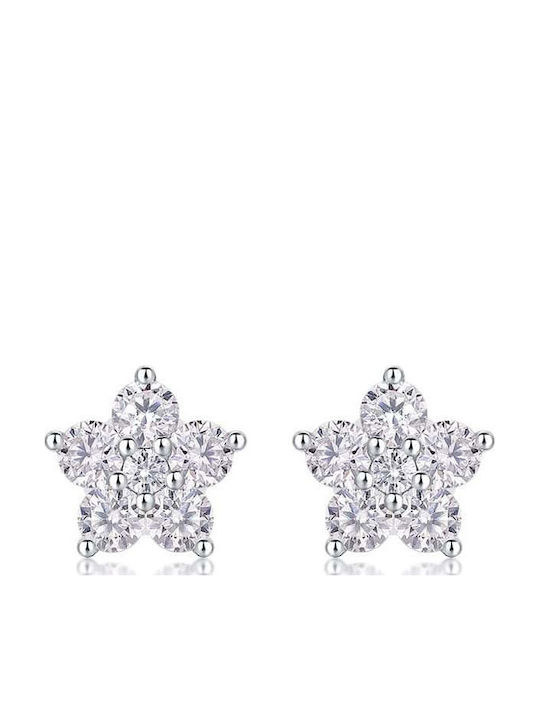 Lysea Women's Florien Earrings 925 Silver Silver-Tone Moissanite