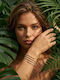 Lysea Women's Gold Plated Steel Bracelet with Zircon