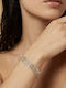 Lysea Women's Gold Plated Steel Cuff Bracelet