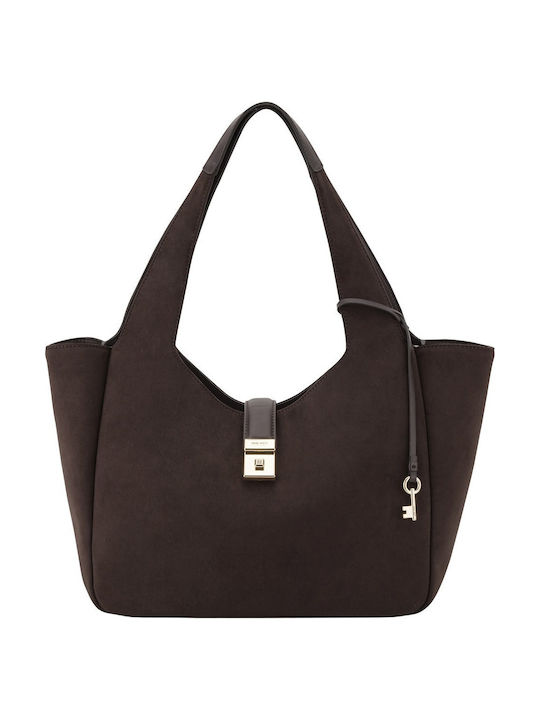 Monette Fabric Women's Tote Bag Brown