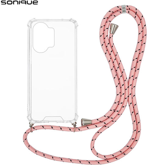 Θήκη Σιλικόνης Κορδόνι Sonique Armor Clear Xiaomi Poco X8 Pro Max 5g Rainbow Ροζ