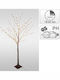 Illuminated Outdoor Christmas Decorative Tree 150 cm Brown