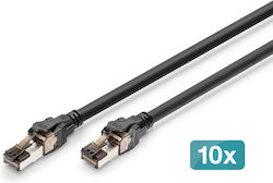 Digitus S/FTP Καλώδιο Ethernet 3m Μαύρο Digitus S/FTP Καλώδιο Ethernet 3m Μαύρο