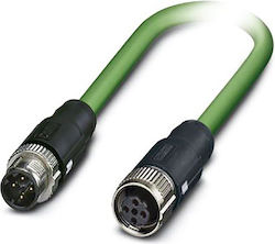 Phoenix Contact U/UTP Cat.5 (100Mbps) Ethernet Network Cable 12m Green