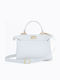 Leather Women's Shoulder Bag White