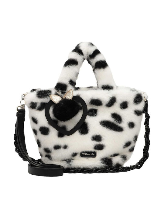 Tamaris Damen-Fell-Crossbody-Tasche Weiß