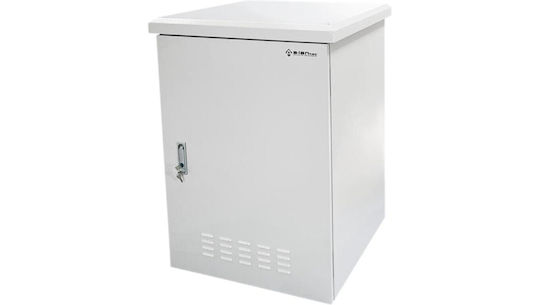 A-LAN Wandmontierter Rack-Schrank 19 HE 60 x 60 x 100 cm Grau
