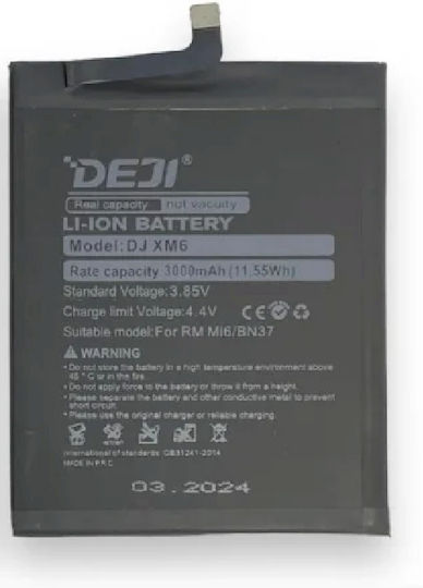 Deji Bn37 OEM Ersatzakku für Redmi 6 Redmi 6a 3000 mAh