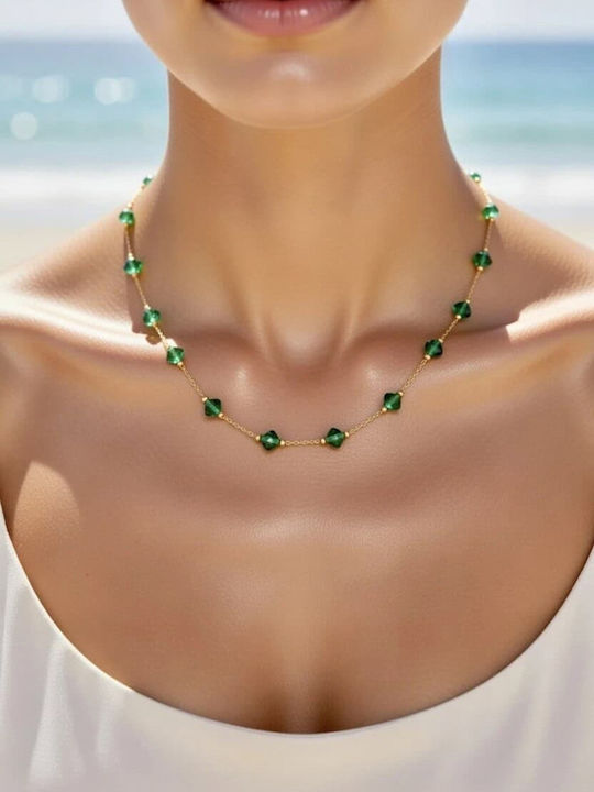 Lysea Necklace Made of Gold-Plated Steel