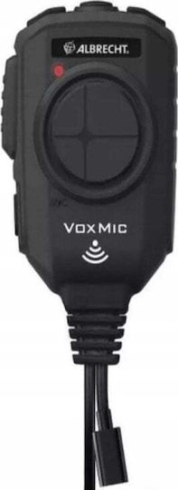 Albrecht Vox V2 CB Radio Microphone 4-Pin Built-In Battery Hands-Free Operation