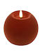 Weihnachts-LED-Kerze 013.840026 10x7,8 cm Orange
