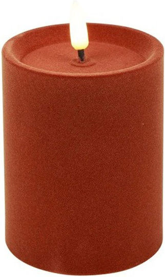 Christmas LED Candle 013.839991 7.5x10cm Brown