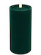 LED-Weihnachtskerze 013.840005 7,5 x 15 cm Grün