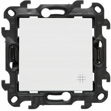 Kontakt-Simon Simon Waterproof Recessed Single Wall Switch Without Frame Medium White