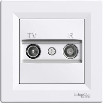 Asfora Priză TV-FM de trecere 8 dB Albă