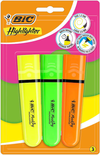 BIC Kids Licensing Unterstreichen Marker Set 3 Stück