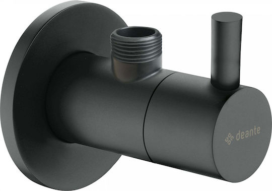Deante Round Angle Valve with Ceramic Mechanism 1/2'' 3/8