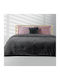 Lino Home Single Sherpa Comforter 160x220 cm Kvall Grey 320 GSM
