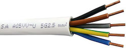 Кабел AO5VV-U 5x2,5 NYM Кабел AO5VV-U 5x2,5 NYM