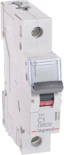 Legrand Автоматичен прекъсвач S301 C1 6ka Tx3 403426