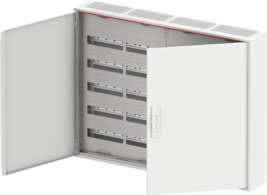 Abb Wall-Mounted Waterproof Electrical Panel, 5 Rows, 48 Modules