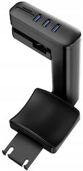 Gelid Solutions Офисна Стойка за Слушалки с USB Порт Черна Gelid Solutions Офисна Стойка за Слушалки с USB Порт Черна