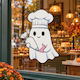 Halloween Schaufensteraufkleber Gespenst Konditor 70 x 50 cm