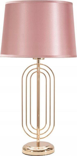 BigBuy Metal Table Lamp for E27 Bulb with Pink Shade and Base BigBuy Metal Table Lamp for E27 Bulb with Pink Shade and Base