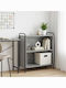 Bookcase Grey Sonoma 80x33x80 cm