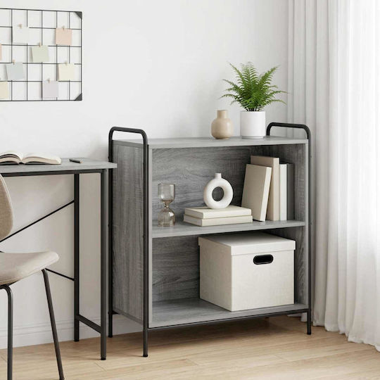 Bookcase Grey Sonoma 80x33x80 cm