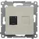 Kontakt-Simon Single Network Socket Mechanism RJ45 D61.01/42