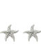 Ardika Light Blue Stud Earrings with Stones