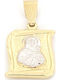 Virgin Mary Talisman Charm in 9K Gold