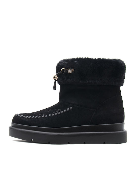 Guess Kenta Wildleder Damen Stiefeletten Schwarz